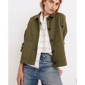 Madewell Jacket Women's Drapey Pomeray Chore Jacket Size XXS